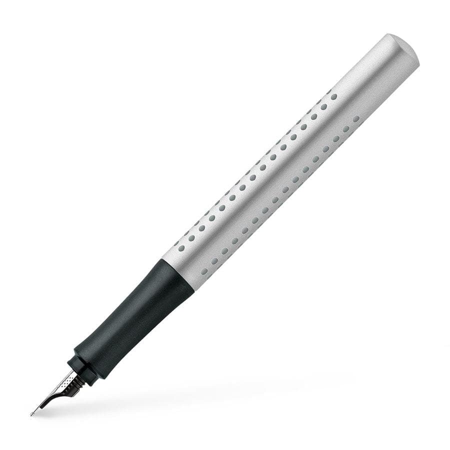 Faber-Castell Grip 2011 fountain pen, F, silver