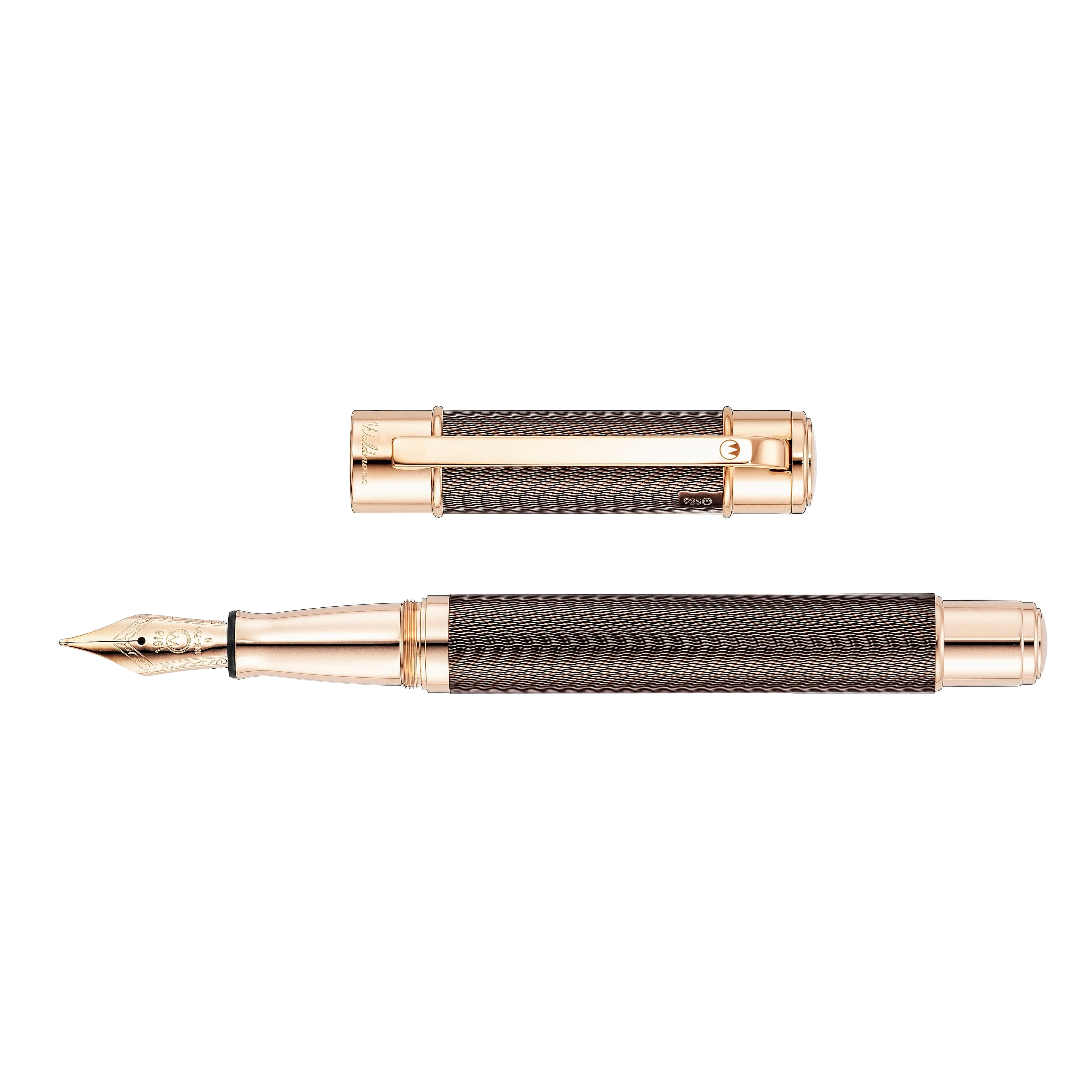 Waldmann Commander 25 Brown Rose Gold Limited Edition Fountain Pen