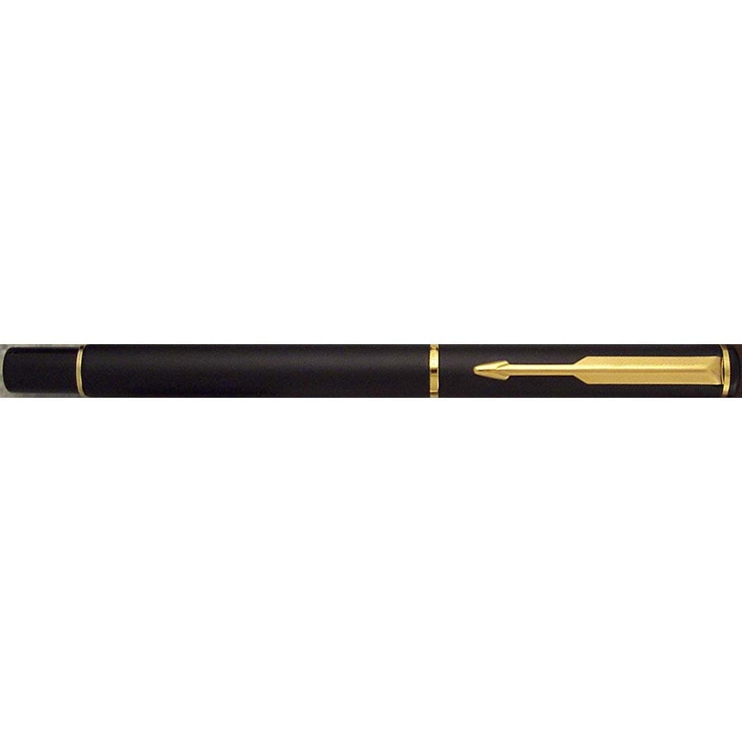 Parker Rialto Matte Black Gold Trim Fountain Pen