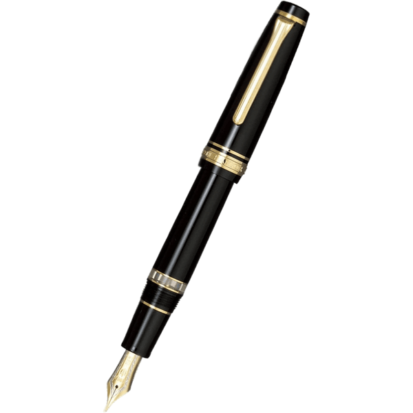 Sailor Professional Gear Realo Black GT Fountain Pen