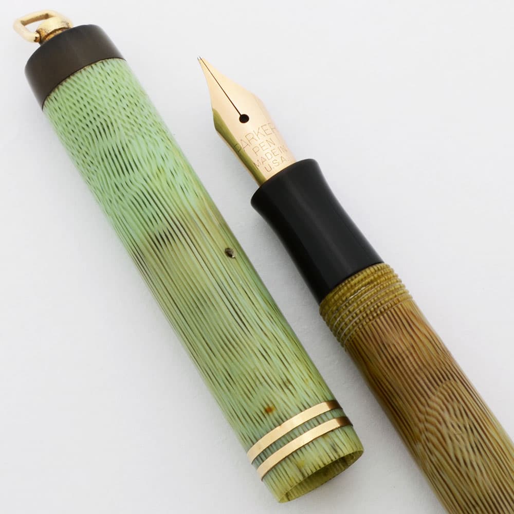 Parker Duofold Lucky Curve Petit Pastel Ring Top Fountain Pen