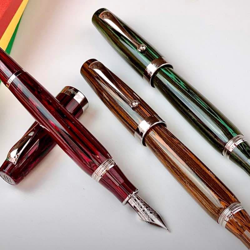 Montegrappa Miya Ebontie LE Fountain Pen Petroleum Green US Exclusive