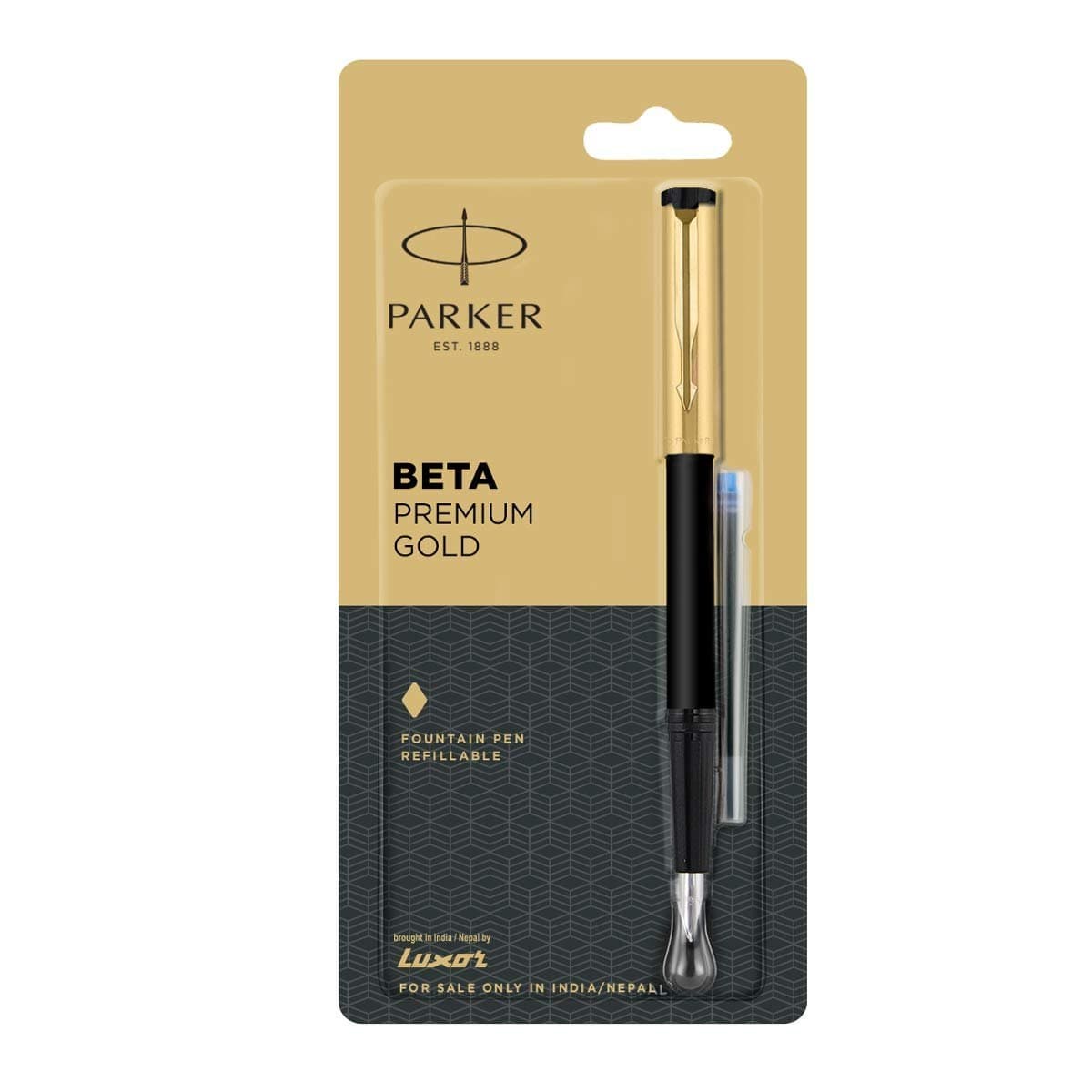 Luxor Parker Beta Premium Gold Fountain Pen