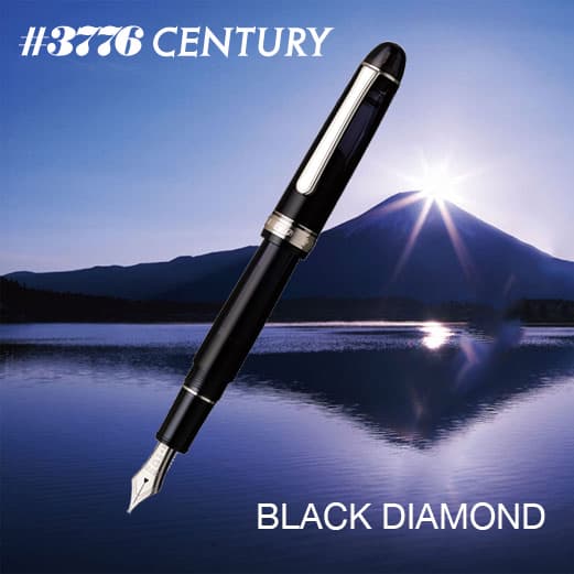 Platinum 3776 Century Black Diamond Fountain Pen