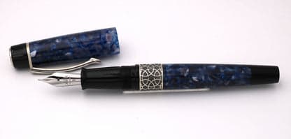 Kilk Celestial Blue and Black fountain pen
