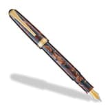 Levenger True Writer Classic Golden Dark Tortoise Fountain Pen