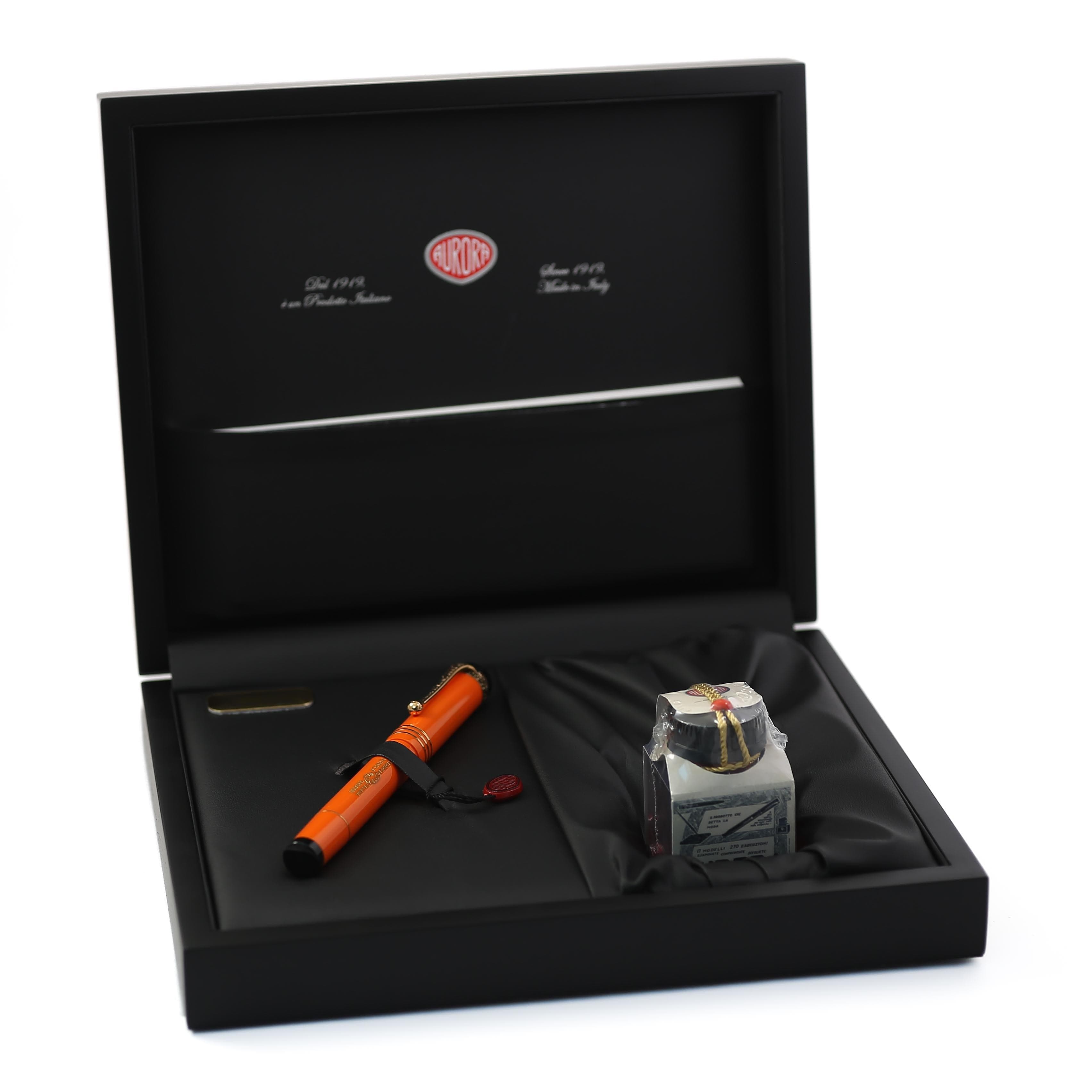 Aurora Internazionale Orange Fountain Pen