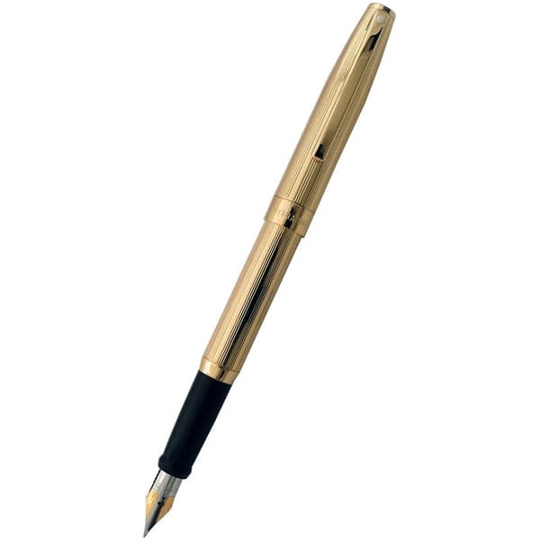 Sheaffer Sagaris Fountain Pen - Fluted Gold Tone Medium