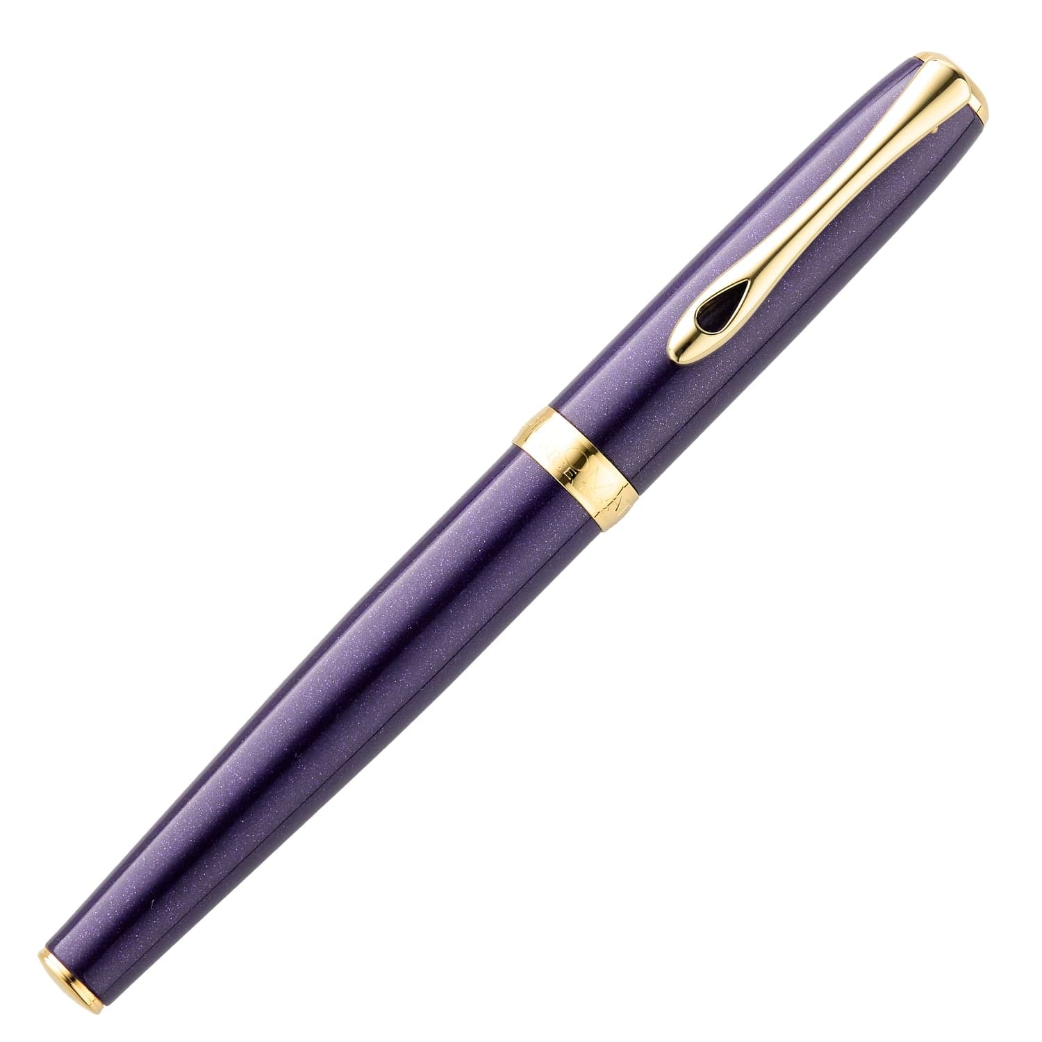 Diplomat Excellence A2 Fountain Pen - Violet Rain/Gold