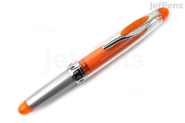 Pilot Vortex Fountain Pen - Fine - Clear Orange