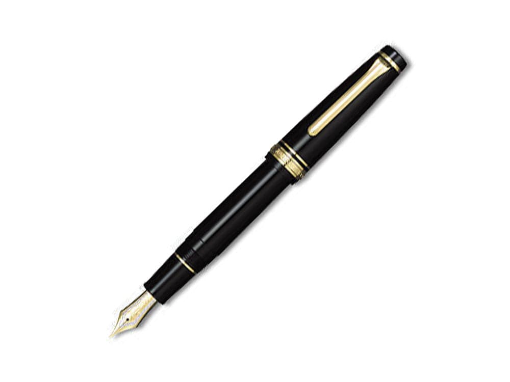 Sailor Professional Gear Gold 24k Fountain Pen, Black