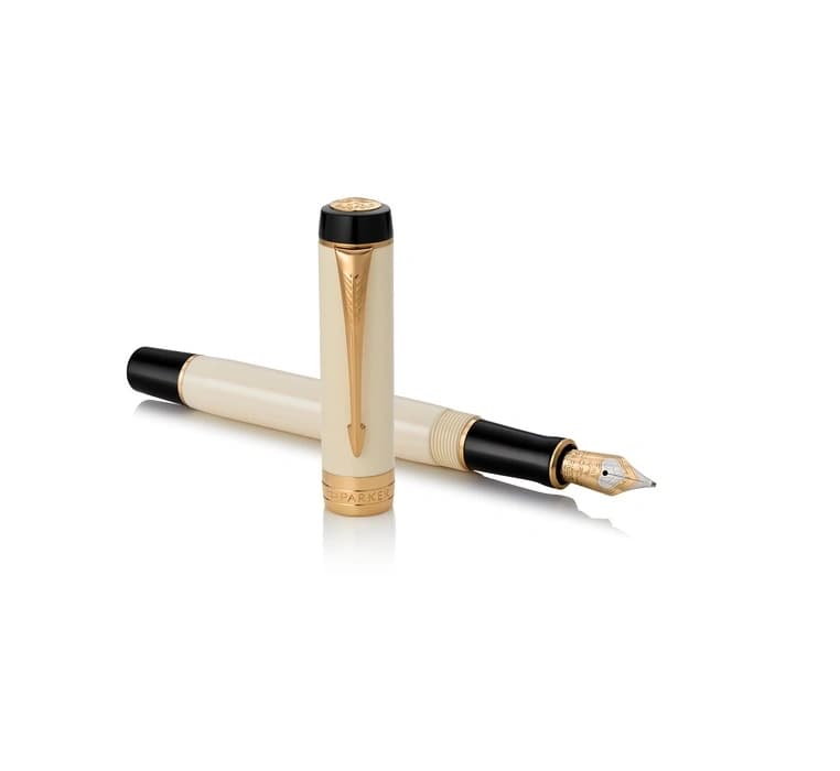 Parker Duofold Classic Ivory & Black International GT Fountain Pen