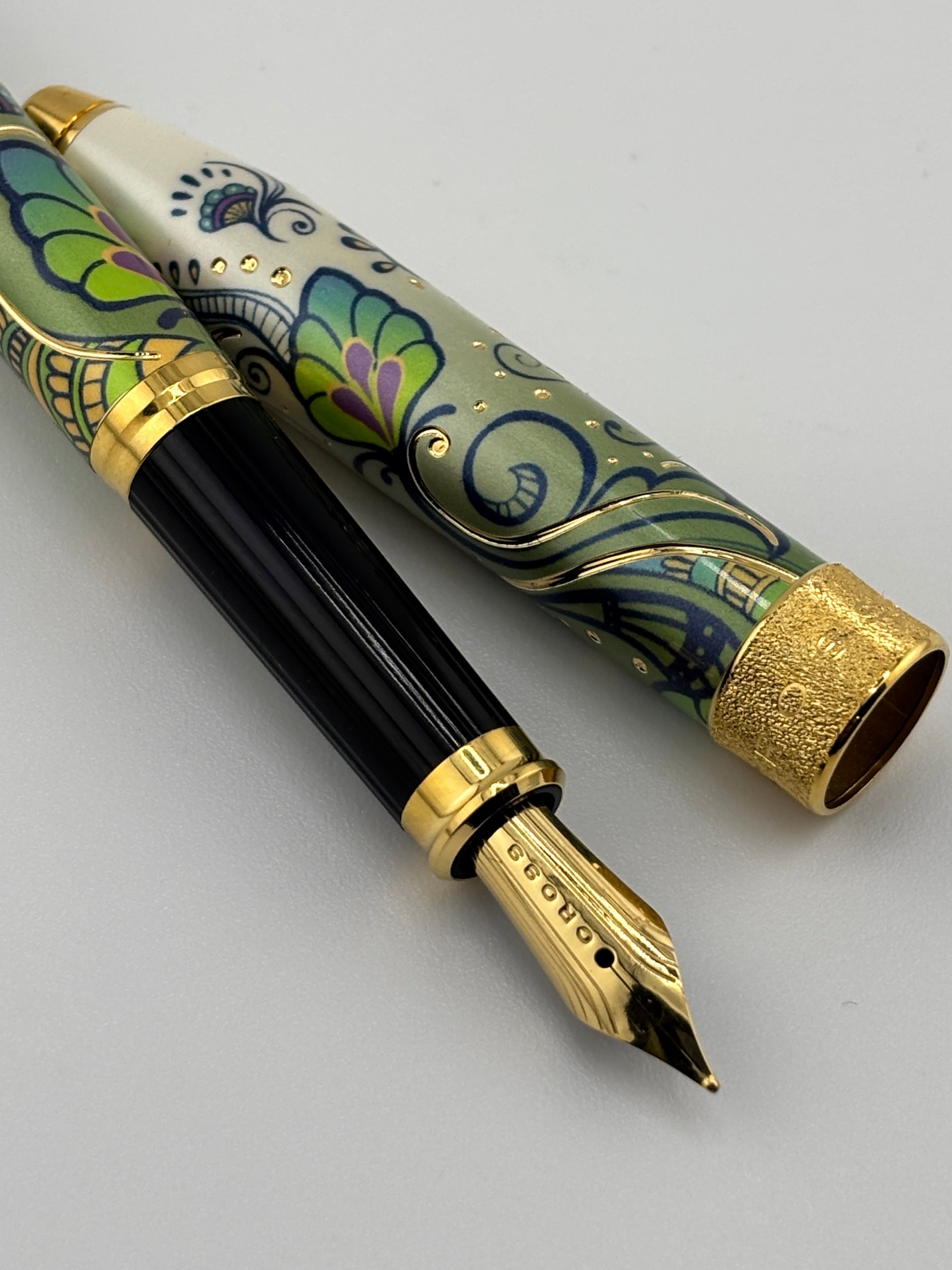 Cross Botanica Green 23K gold filled Fountain Pen