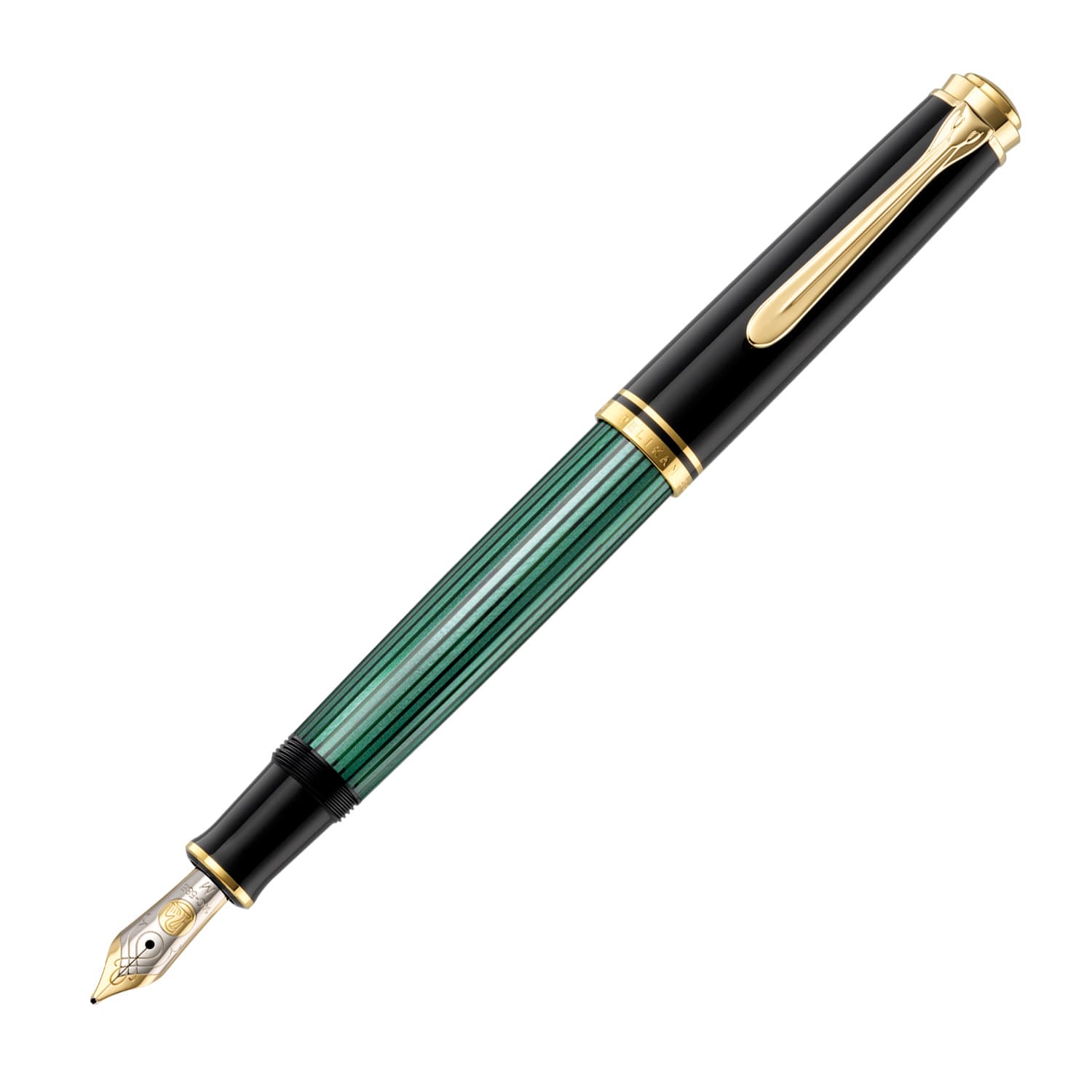 Pelikan M600 Green Stripe Fountain Pen