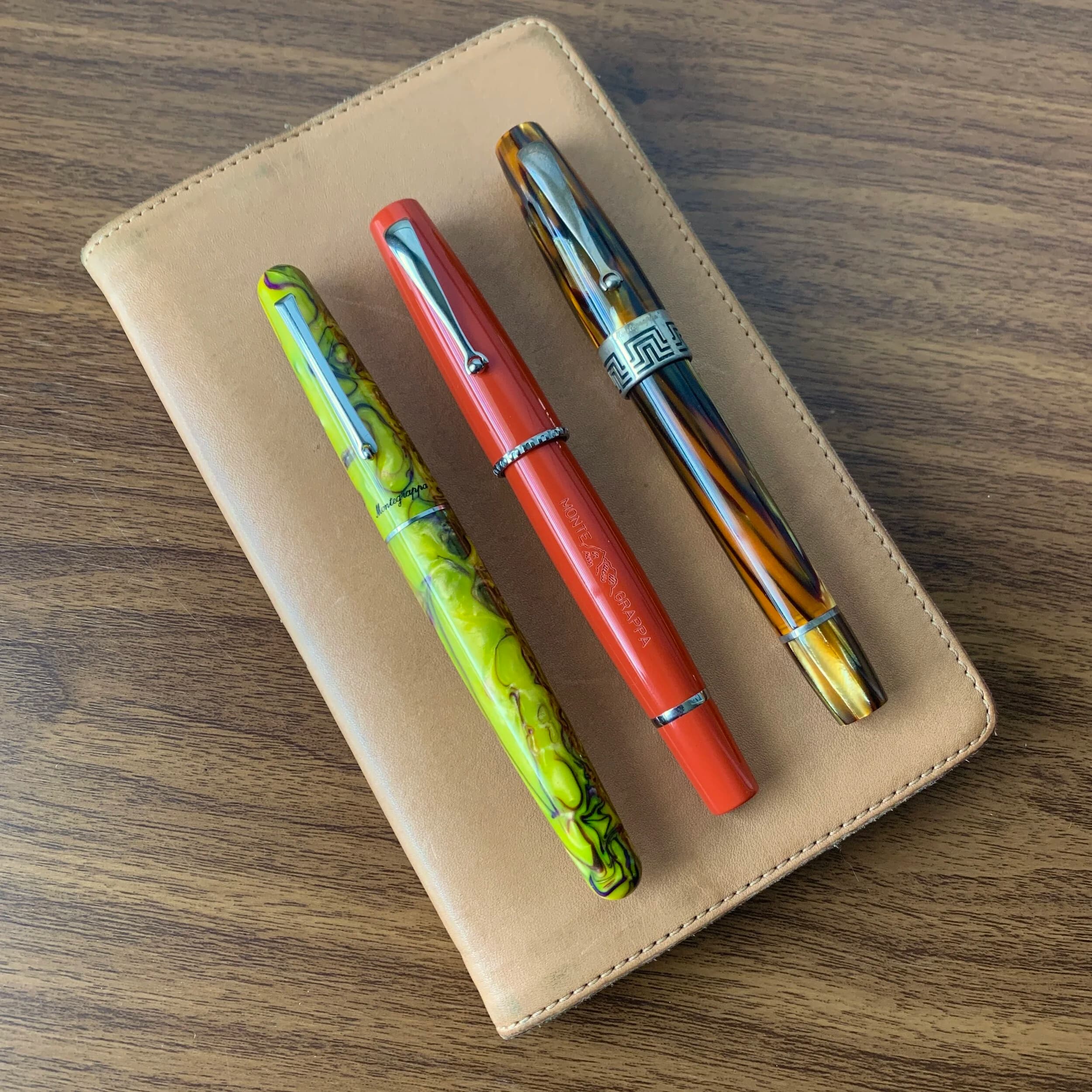 Montegrappa Elmo Fantasy Blooms Fountain Pen in Iris Yellow