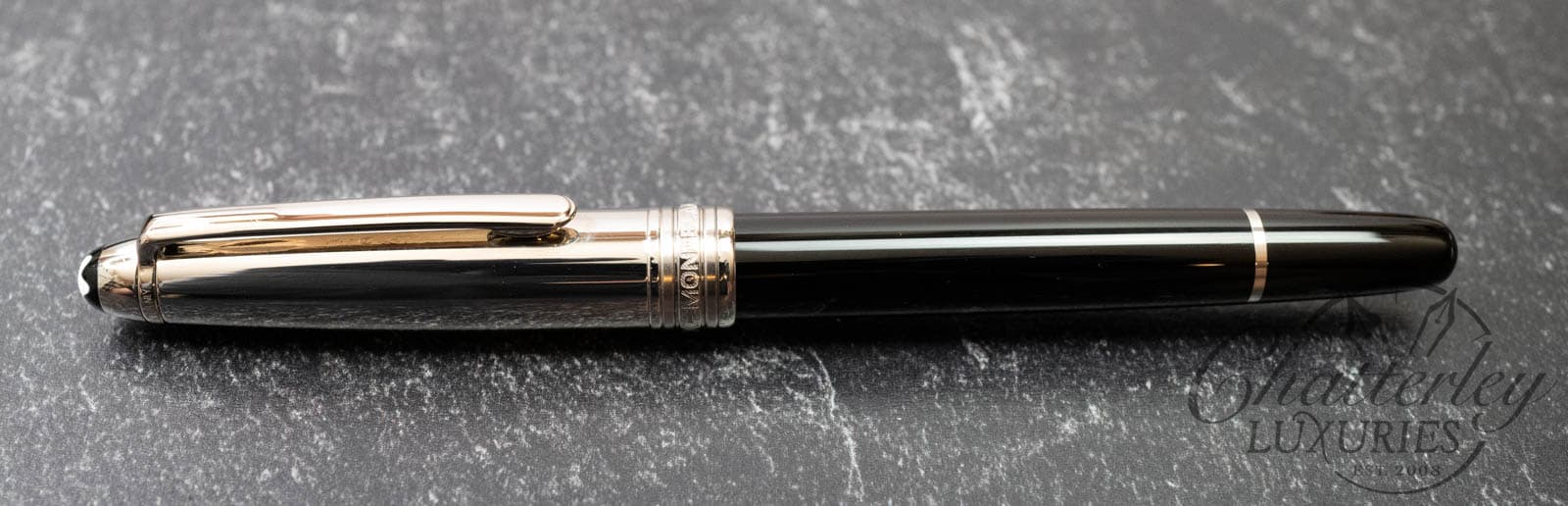 Montblanc 144 Solitaire Doué Stainless Steel Cap Fountain Pen