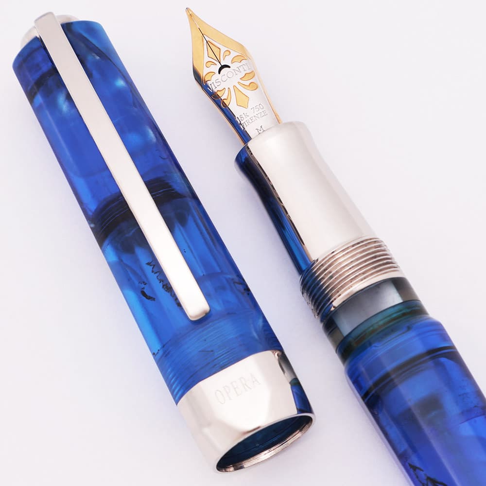 Visconti Opera Master Demo Fountain Pen LE (162/888) Stream Blue Demonstrator