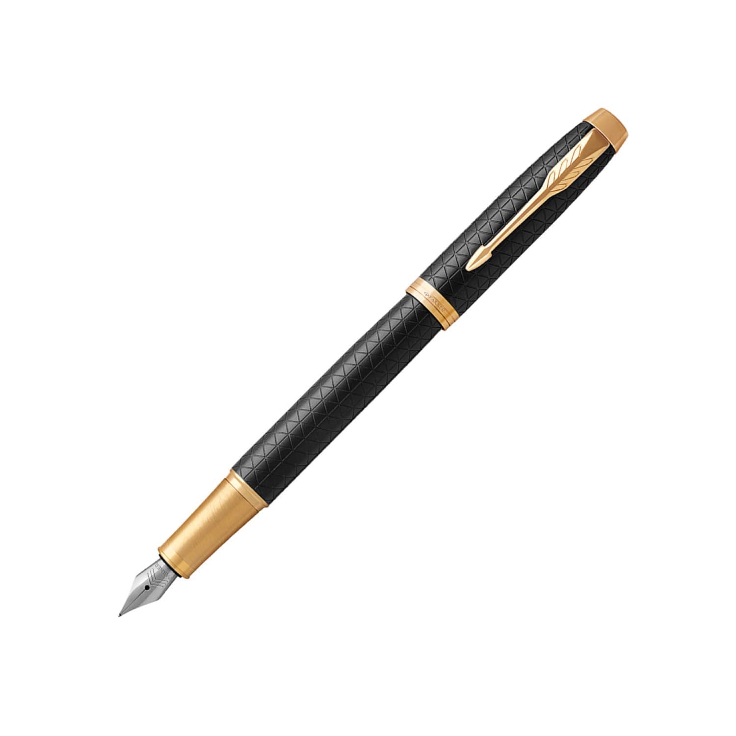 Parker IM Premium Fountain Pen in Black with Gold Trim