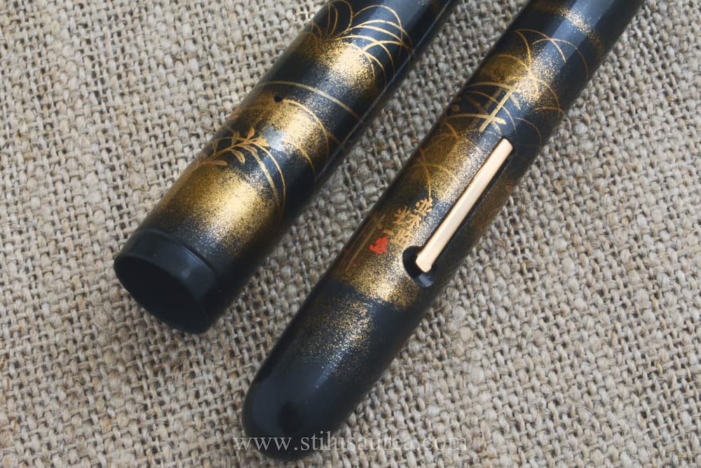 Dunhill-Namiki Maki-e #3 Balance with lilium flowers and foliage