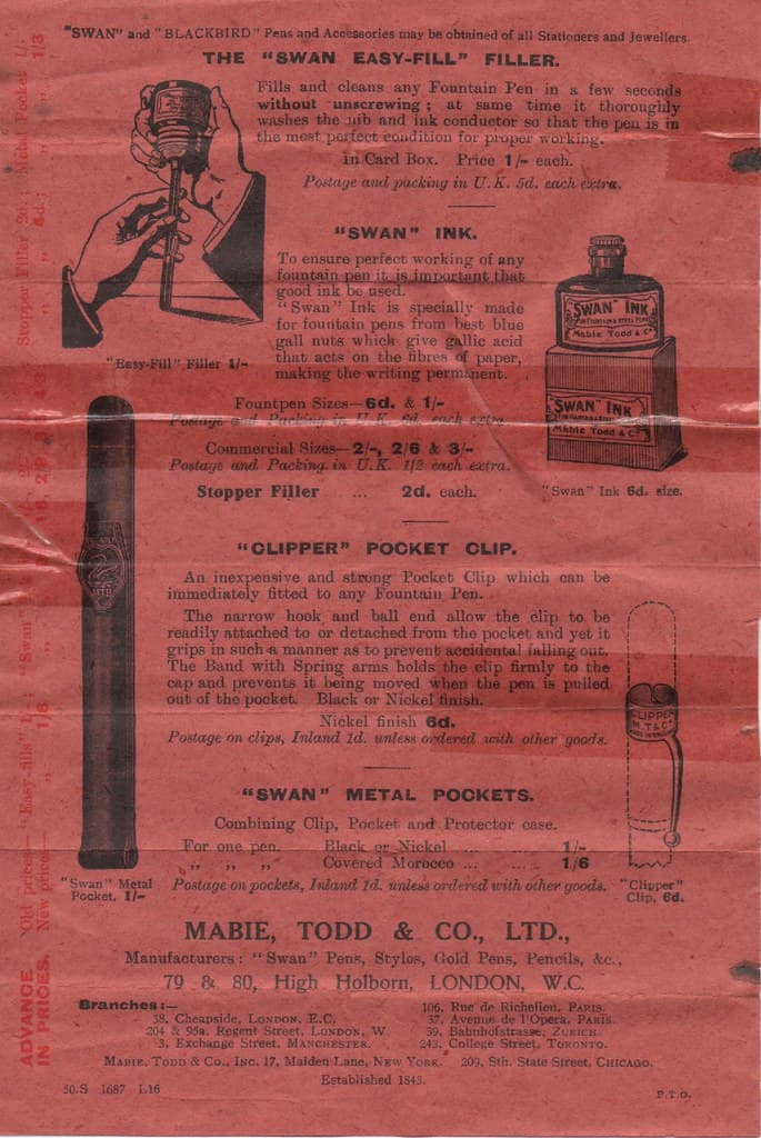 Mabie Todd Blackbird